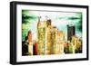 NYC Skygreen - In the Style of Oil Painting-Philippe Hugonnard-Framed Giclee Print