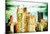 NYC Skygreen - In the Style of Oil Painting-Philippe Hugonnard-Mounted Giclee Print