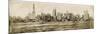NYC Skyline 1911-Mindy Sommers-Mounted Giclee Print
