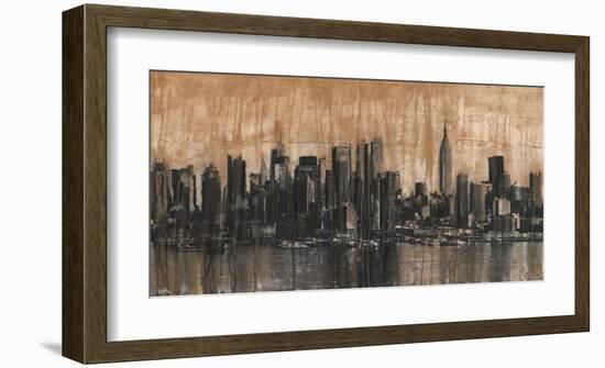 NYC Skyline 1-Dario Moschetta-Framed Art Print