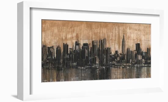 NYC Skyline 1-Dario Moschetta-Framed Art Print