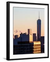 NYC Skyline at Sunset with the One World Trade Center (1WTC)-Philippe Hugonnard-Framed Photographic Print