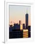 NYC Skyline at Sunset with the One World Trade Center (1WTC)-Philippe Hugonnard-Framed Photographic Print