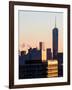 NYC Skyline at Sunset with the One World Trade Center (1WTC)-Philippe Hugonnard-Framed Photographic Print