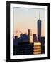 NYC Skyline at Sunset with the One World Trade Center (1WTC)-Philippe Hugonnard-Framed Photographic Print