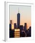 NYC Skyline at Sunset with the One World Trade Center (1WTC)-Philippe Hugonnard-Framed Photographic Print