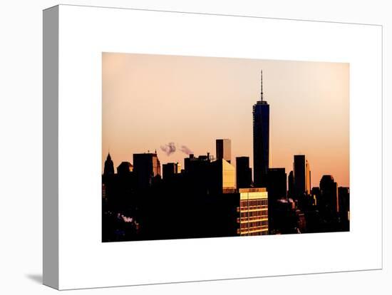 NYC Skyline at Sunset with the One World Trade Center (1WTC)-Philippe Hugonnard-Stretched Canvas