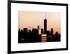 NYC Skyline at Sunset with the One World Trade Center (1WTC)-Philippe Hugonnard-Framed Art Print