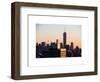 NYC Skyline at Sunset with the One World Trade Center (1WTC)-Philippe Hugonnard-Framed Art Print