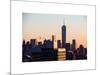 NYC Skyline at Sunset with the One World Trade Center (1WTC)-Philippe Hugonnard-Mounted Art Print