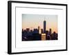 NYC Skyline at Sunset with the One World Trade Center (1WTC)-Philippe Hugonnard-Framed Art Print