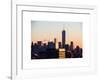 NYC Skyline at Sunset with the One World Trade Center (1WTC)-Philippe Hugonnard-Framed Art Print