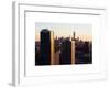 NYC Skyline at Sunset with the One World Trade Center (1WTC)-Philippe Hugonnard-Framed Premium Giclee Print