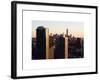 NYC Skyline at Sunset with the One World Trade Center (1WTC)-Philippe Hugonnard-Framed Premium Giclee Print