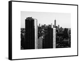 NYC Skyline at Sunset with the One World Trade Center (1WTC)-Philippe Hugonnard-Framed Stretched Canvas