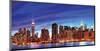 NYC Skyline HDR-null-Mounted Art Print