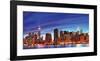 NYC Skyline HDR-null-Framed Art Print