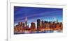 NYC Skyline HDR-null-Framed Art Print