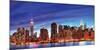 NYC Skyline HDR-null-Mounted Art Print