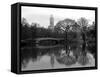 NYC Skyline V-Jeff Pica-Framed Stretched Canvas