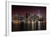 Nyc Skyline-Nicolás Merino-Framed Photographic Print