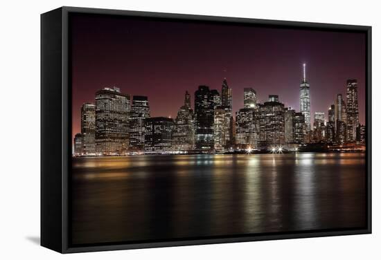 Nyc Skyline-Nicolás Merino-Framed Stretched Canvas