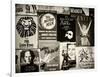 NYC Street Art - Patchwork of Old Posters of Broadway Musicals - Times Square - Manhattan-Philippe Hugonnard-Framed Photographic Print