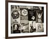 NYC Street Art - Patchwork of Old Posters of Broadway Musicals - Times Square - Manhattan-Philippe Hugonnard-Framed Photographic Print