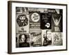 NYC Street Art - Patchwork of Old Posters of Broadway Musicals - Times Square - Manhattan-Philippe Hugonnard-Framed Photographic Print