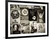 NYC Street Art - Patchwork of Old Posters of Broadway Musicals - Times Square - Manhattan-Philippe Hugonnard-Framed Photographic Print