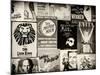 NYC Street Art - Patchwork of Old Posters of Broadway Musicals - Times Square - Manhattan-Philippe Hugonnard-Mounted Photographic Print