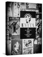 NYC Street Art - Patchwork of Old Posters of Broadway Musicals - Times Square - Manhattan-Philippe Hugonnard-Stretched Canvas