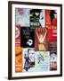 NYC Street Art - Patchwork of Old Posters of Broadway Musicals - Times Square - Manhattan-Philippe Hugonnard-Framed Photographic Print