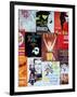 NYC Street Art - Patchwork of Old Posters of Broadway Musicals - Times Square - Manhattan-Philippe Hugonnard-Framed Photographic Print