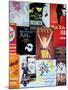 NYC Street Art - Patchwork of Old Posters of Broadway Musicals - Times Square - Manhattan-Philippe Hugonnard-Mounted Premium Photographic Print