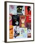 NYC Street Art - Patchwork of Old Posters of Broadway Musicals - Times Square - Manhattan-Philippe Hugonnard-Framed Photographic Print