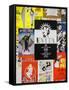 NYC Street Art - Patchwork of Old Posters of Broadway Musicals - Times Square - Manhattan-Philippe Hugonnard-Framed Stretched Canvas