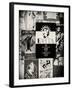 NYC Street Art - Patchwork of Old Posters of Broadway Musicals - Times Square - Manhattan-Philippe Hugonnard-Framed Premium Photographic Print