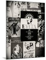 NYC Street Art - Patchwork of Old Posters of Broadway Musicals - Times Square - Manhattan-Philippe Hugonnard-Mounted Photographic Print