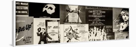 NYC Street Art - Patchwork of Old Posters of Broadway Musicals - Times Square - Manhattan-Philippe Hugonnard-Framed Photographic Print