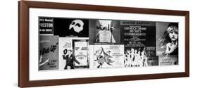 NYC Street Art - Patchwork of Old Posters of Broadway Musicals - Times Square - Manhattan-Philippe Hugonnard-Framed Photographic Print