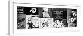 NYC Street Art - Patchwork of Old Posters of Broadway Musicals - Times Square - Manhattan-Philippe Hugonnard-Framed Photographic Print