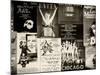 NYC Street Art - Patchwork of Old Posters of Broadway Musicals - Times Square - Manhattan-Philippe Hugonnard-Mounted Photographic Print