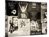 NYC Street Art - Patchwork of Old Posters of Broadway Musicals - Times Square - Manhattan-Philippe Hugonnard-Mounted Photographic Print