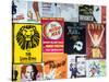 NYC Street Art - Patchwork of Old Posters of Broadway Musicals - Times Square - Manhattan-Philippe Hugonnard-Stretched Canvas