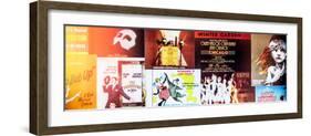 NYC Street Art - Patchwork of Old Posters of Broadway Musicals - Times Square - Manhattan-Philippe Hugonnard-Framed Photographic Print