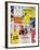 NYC Street Art - Patchwork of Old Posters of Broadway Musicals - Times Square - Manhattan-Philippe Hugonnard-Framed Photographic Print