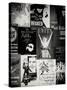 NYC Street Art - Patchwork of Old Posters of Broadway Musicals - Times Square - Manhattan-Philippe Hugonnard-Stretched Canvas