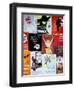 NYC Street Art - Patchwork of Old Posters of Broadway Musicals - Times Square - Manhattan-Philippe Hugonnard-Framed Art Print