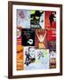 NYC Street Art - Patchwork of Old Posters of Broadway Musicals - Times Square - Manhattan-Philippe Hugonnard-Framed Art Print